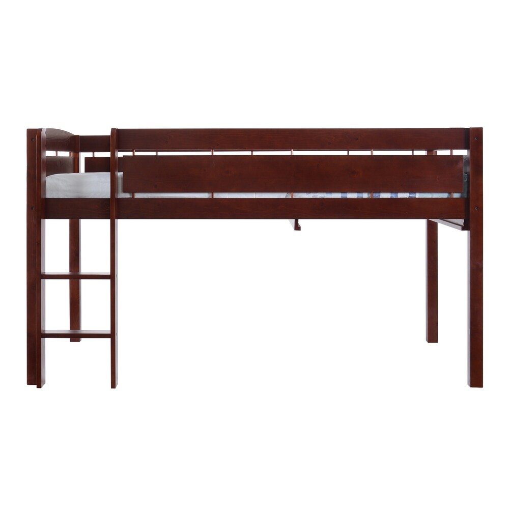 Canwood Whistler Junior Loft Bed Compatible with Twin-Sized Mattress - Featuring Underbed Storage/Organization