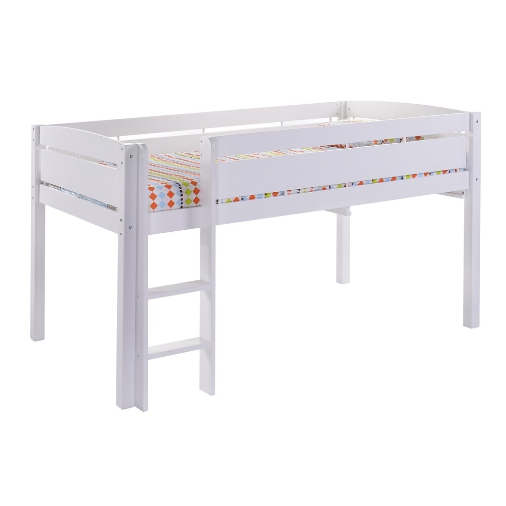 Canwood Whistler Junior Loft Bed Compatible with Twin-Sized Mattress - Featuring Underbed Storage/Organization