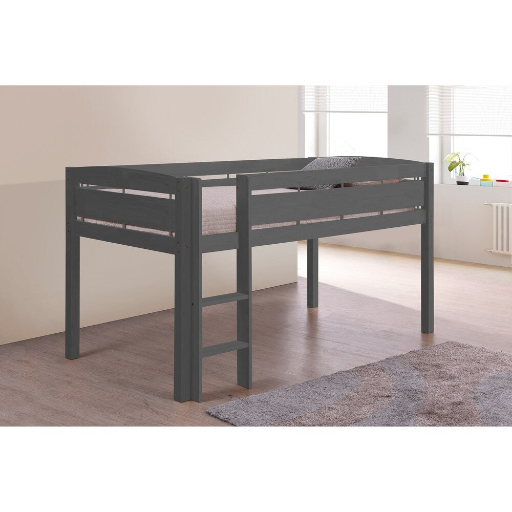 Canwood Whistler Junior Loft Bed Compatible with Twin-Sized Mattress - Featuring Underbed Storage/Organization