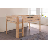 Canwood Whistler Junior Loft Bed Compatible with Twin-Sized Mattress - Featuring Underbed Storage/Organization