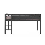 Canwood Whistler Junior Loft Bed Compatible with Twin-Sized Mattress - Featuring Underbed Storage/Organization