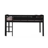 Canwood Whistler Junior Loft Bed Compatible with Twin-Sized Mattress - Featuring Underbed Storage/Organization