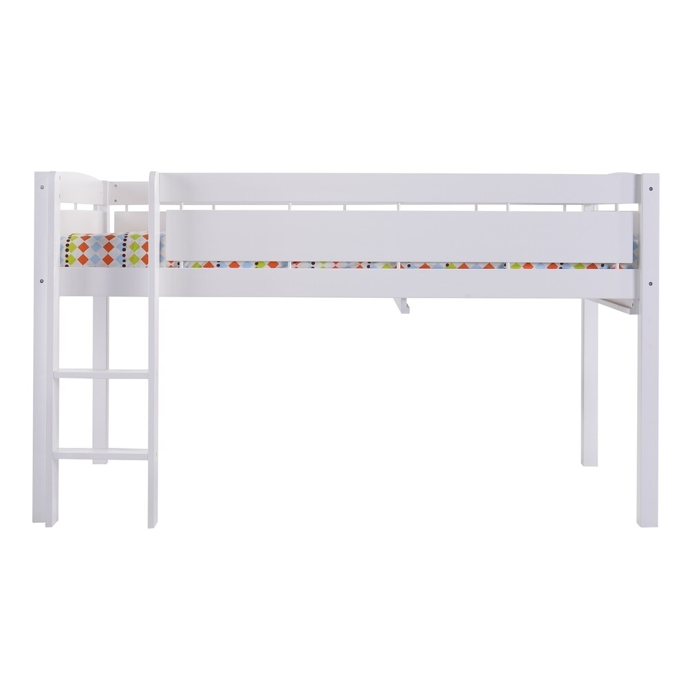 Canwood Whistler Junior Loft Bed Compatible with Twin-Sized Mattress - Featuring Underbed Storage/Organization
