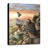 Canyon Hunters-TRESWA129778 Framed Print 27"x18.5" by Trevor V. Swanson