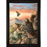 Canyon Hunters-TRESWA129778 Framed Print 27"x18.5" by Trevor V. Swanson
