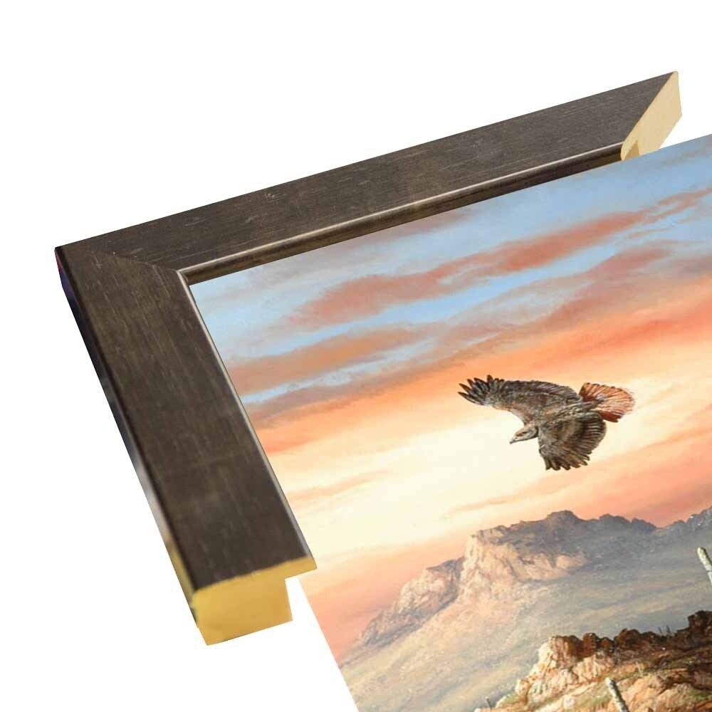 Canyon Hunters-TRESWA129778 Framed Print 27"x18.5" by Trevor V. Swanson
