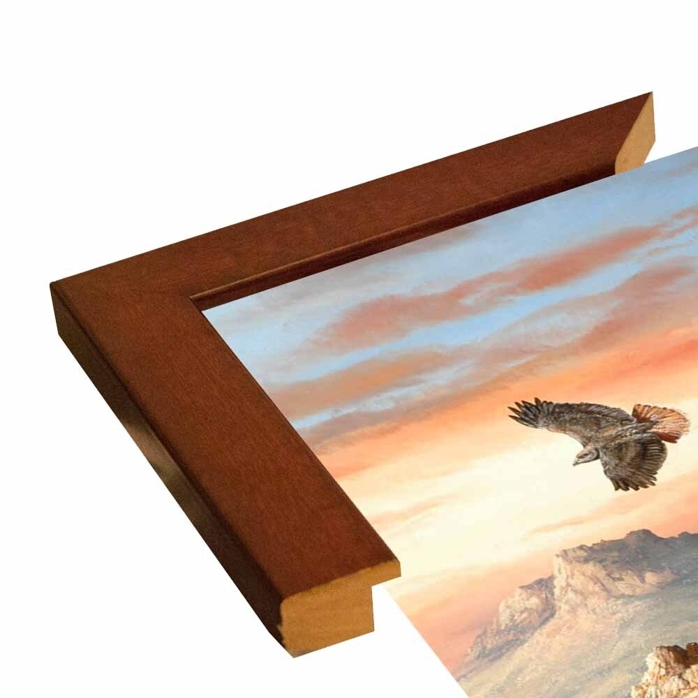 Canyon Hunters-TRESWA129778 Framed Print 27"x18.5" by Trevor V. Swanson