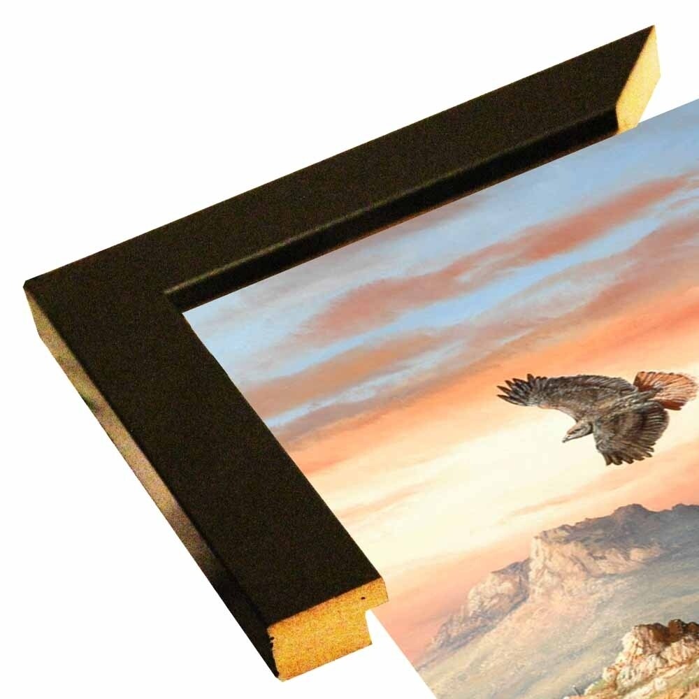 Canyon Hunters-TRESWA129778 Framed Print 27"x18.5" by Trevor V. Swanson