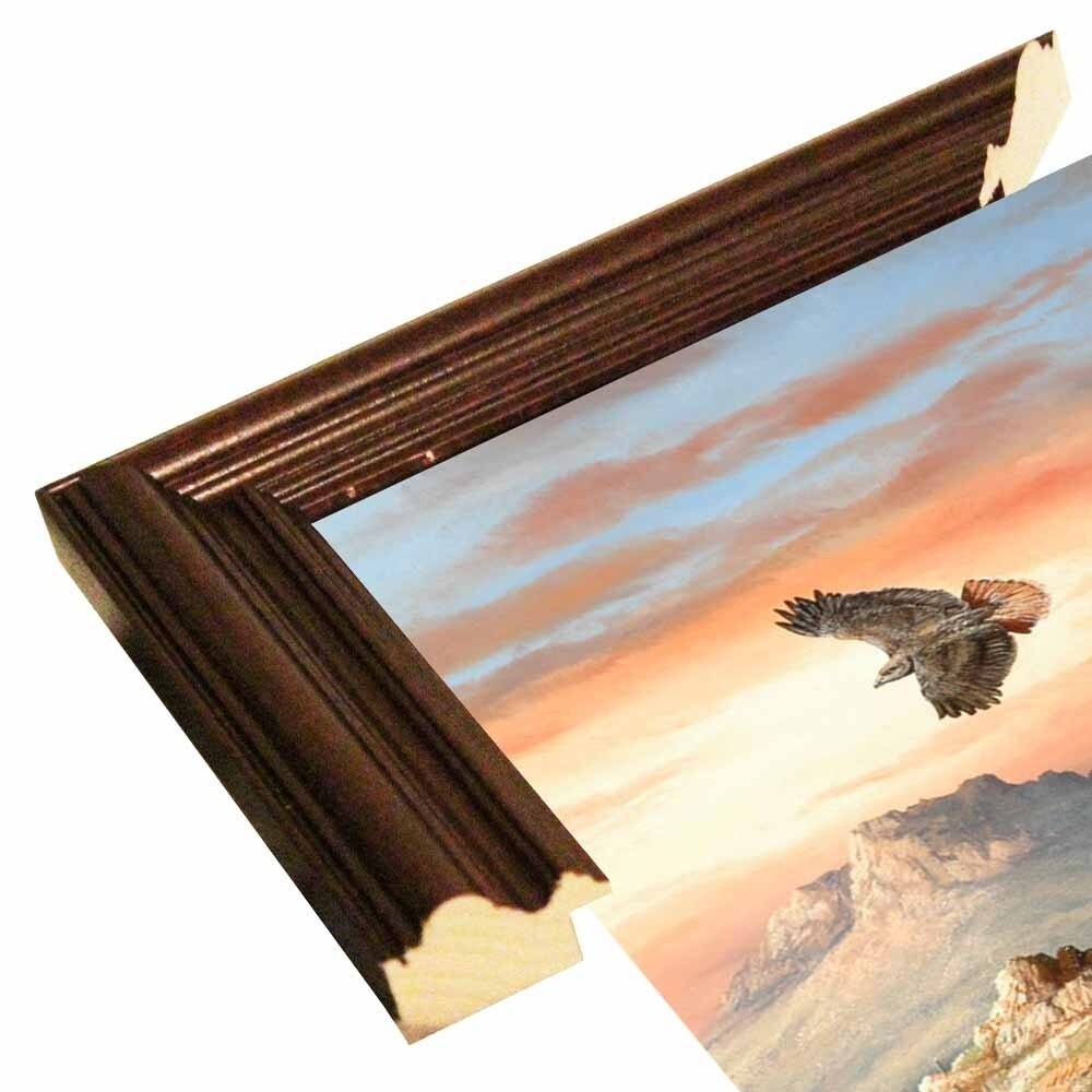 Canyon Hunters-TRESWA129778 Framed Print 27"x18.5" by Trevor V. Swanson