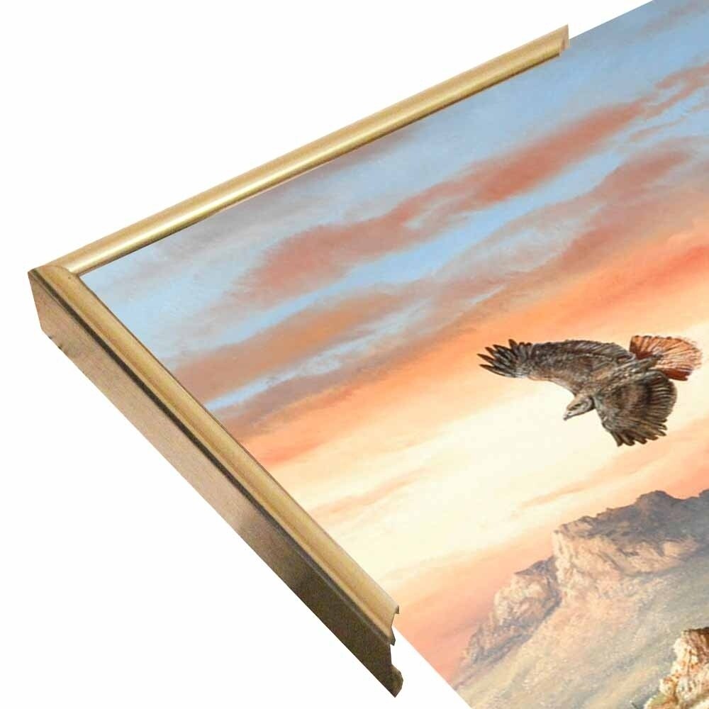 Canyon Hunters-TRESWA129778 Framed Print 27"x18.5" by Trevor V. Swanson