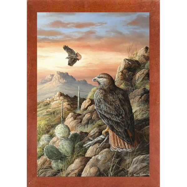 Canyon Hunters-TRESWA129778 Framed Print 27"x18.5" by Trevor V. Swanson