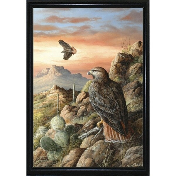Canyon Hunters-TRESWA129778 Framed Print 27"x18.5" by Trevor V. Swanson