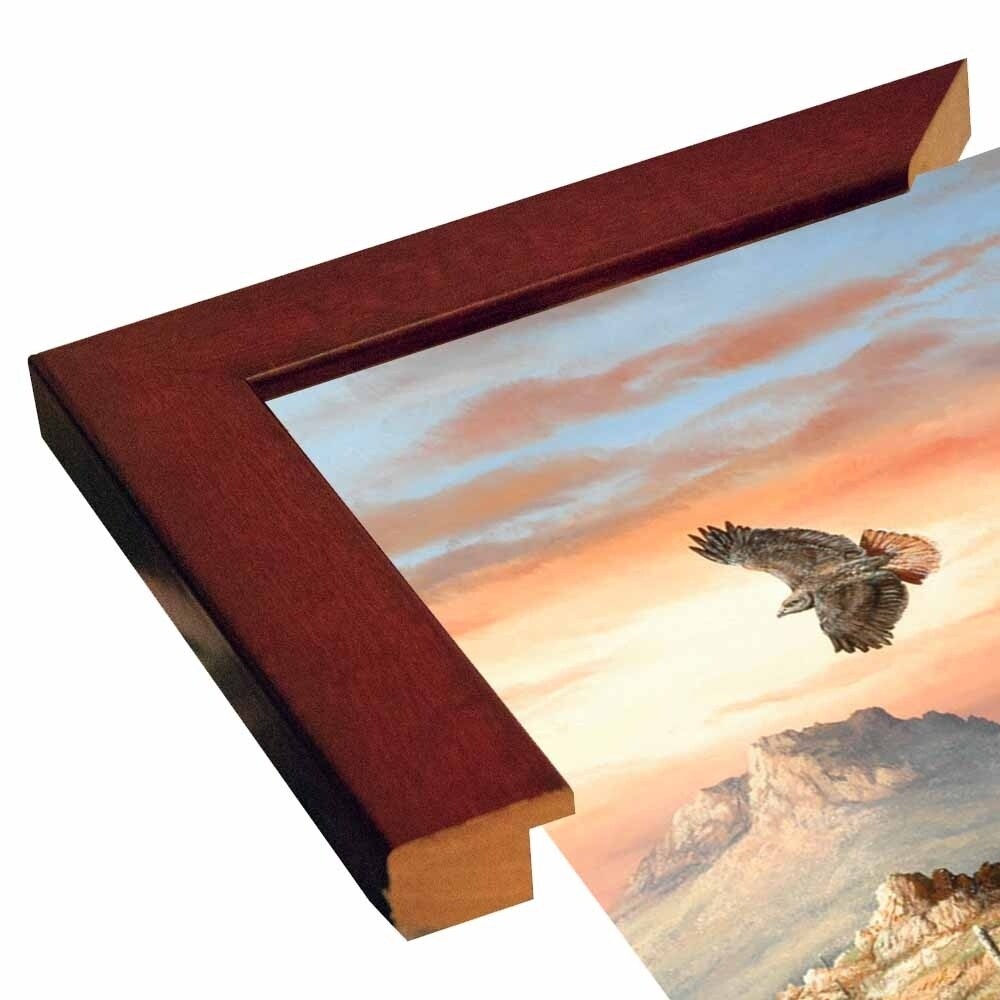 Canyon Hunters-TRESWA129778 Framed Print 27"x18.5" by Trevor V. Swanson