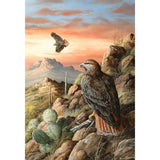 Canyon Hunters-TRESWA129778 Framed Print 27"x18.5" by Trevor V. Swanson