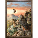 Canyon Hunters-TRESWA129778 Framed Print 27"x18.5" by Trevor V. Swanson