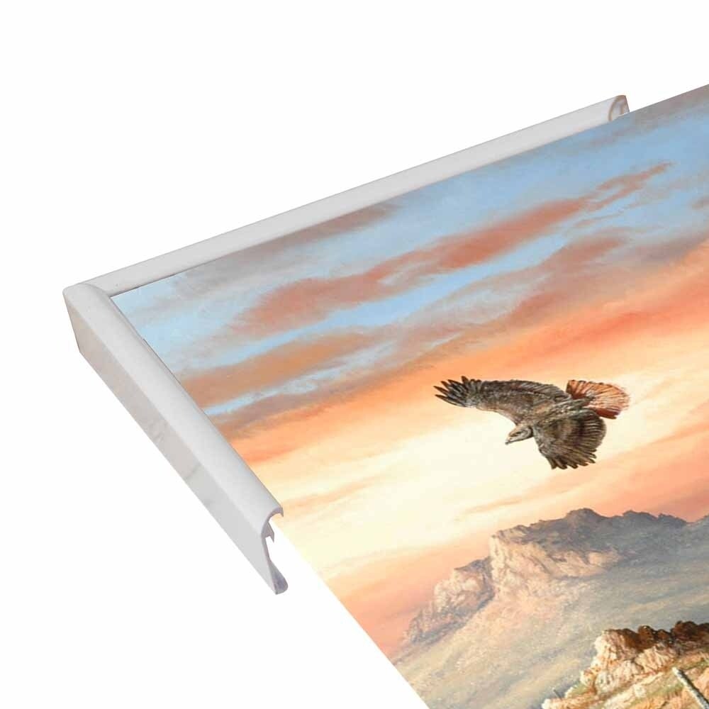 Canyon Hunters-TRESWA129778 Framed Print 27"x18.5" by Trevor V. Swanson