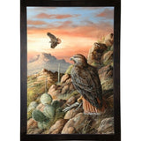 Canyon Hunters-TRESWA129778 Framed Print 27"x18.5" by Trevor V. Swanson