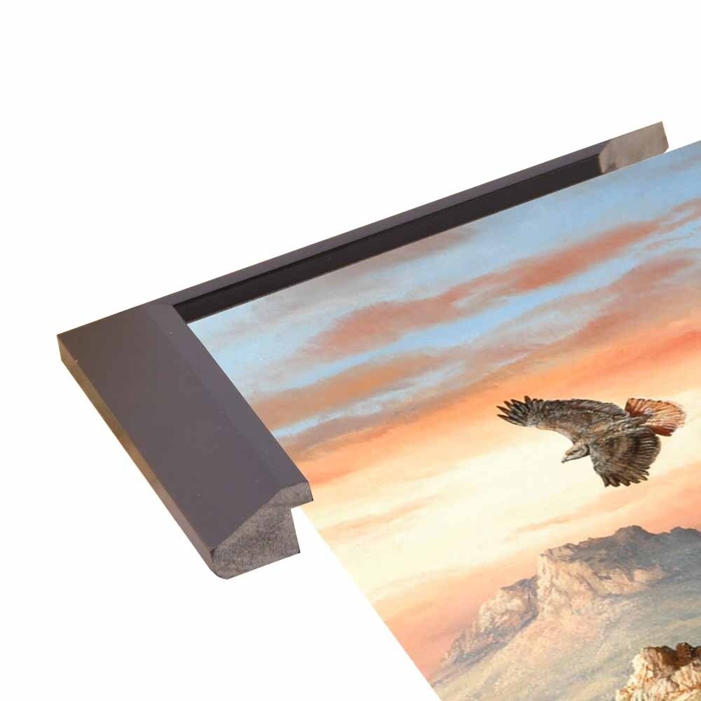 Canyon Hunters-TRESWA129778 Framed Print 27"x18.5" by Trevor V. Swanson