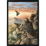 Canyon Hunters-TRESWA129778 Framed Print 27"x18.5" by Trevor V. Swanson