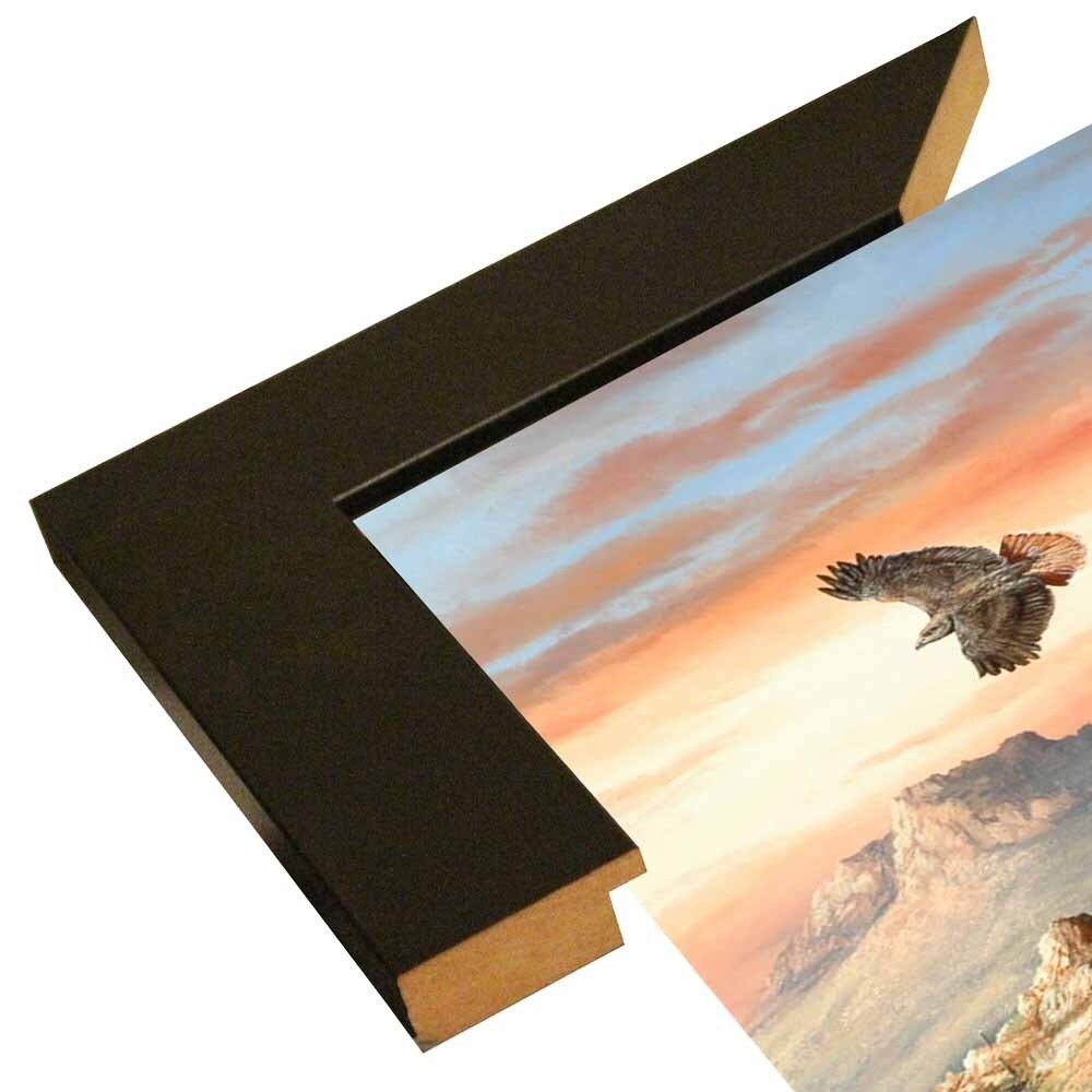 Canyon Hunters-TRESWA129778 Framed Print 27"x18.5" by Trevor V. Swanson