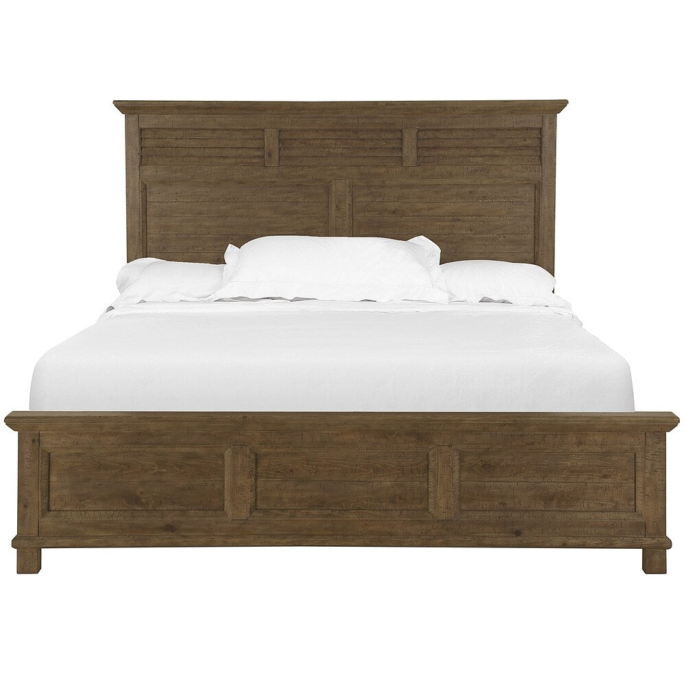 Canyon Road Panel Bed in Soft Caramel