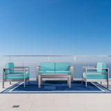 Cape Coral 4-piece Outdoor Chat Set by Christopher Knight Home