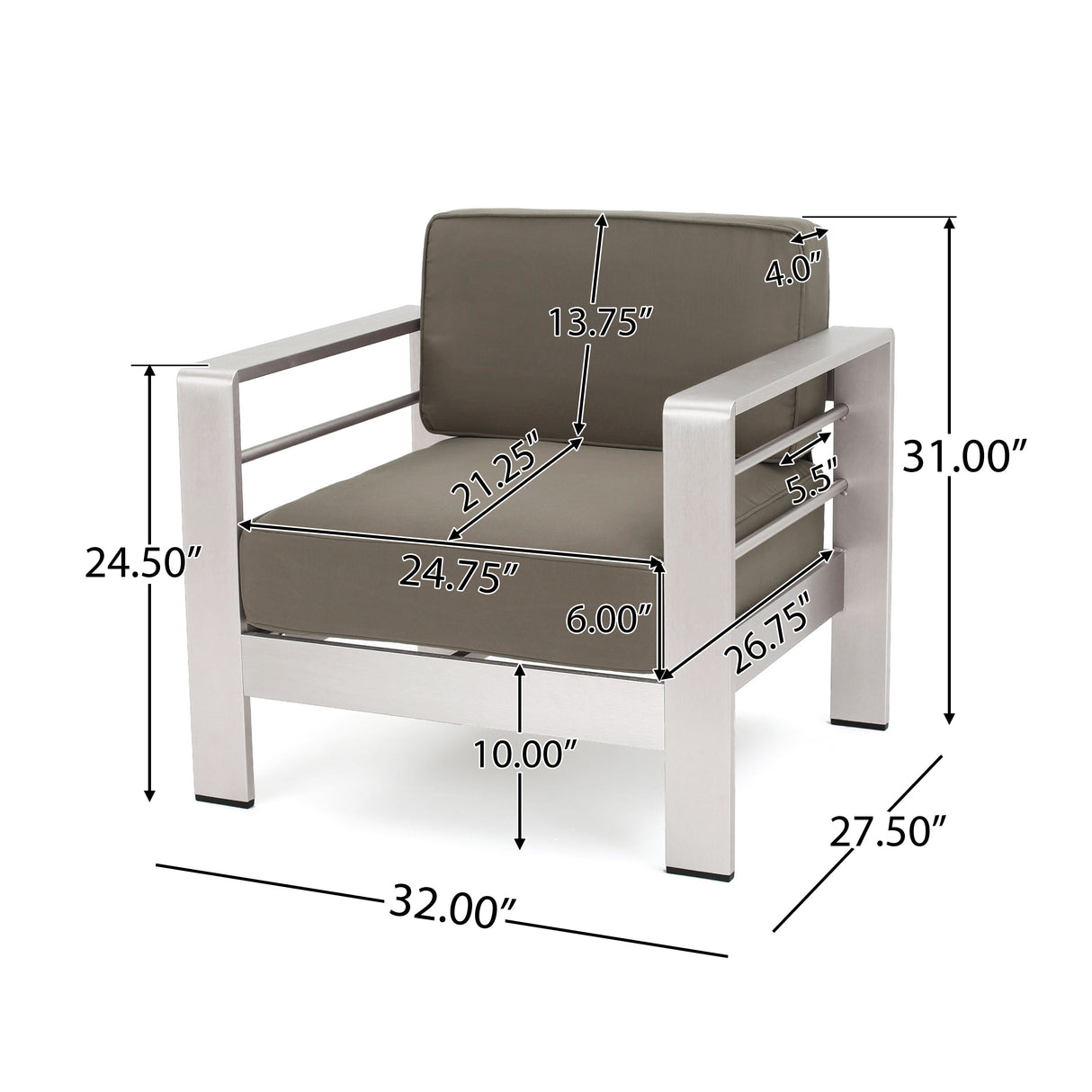 Cape Coral 5-piece Outdoor Fire Pit Chat Set by Christopher Knight Home
