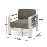 Cape Coral 5-piece Outdoor Fire Pit Chat Set by Christopher Knight Home