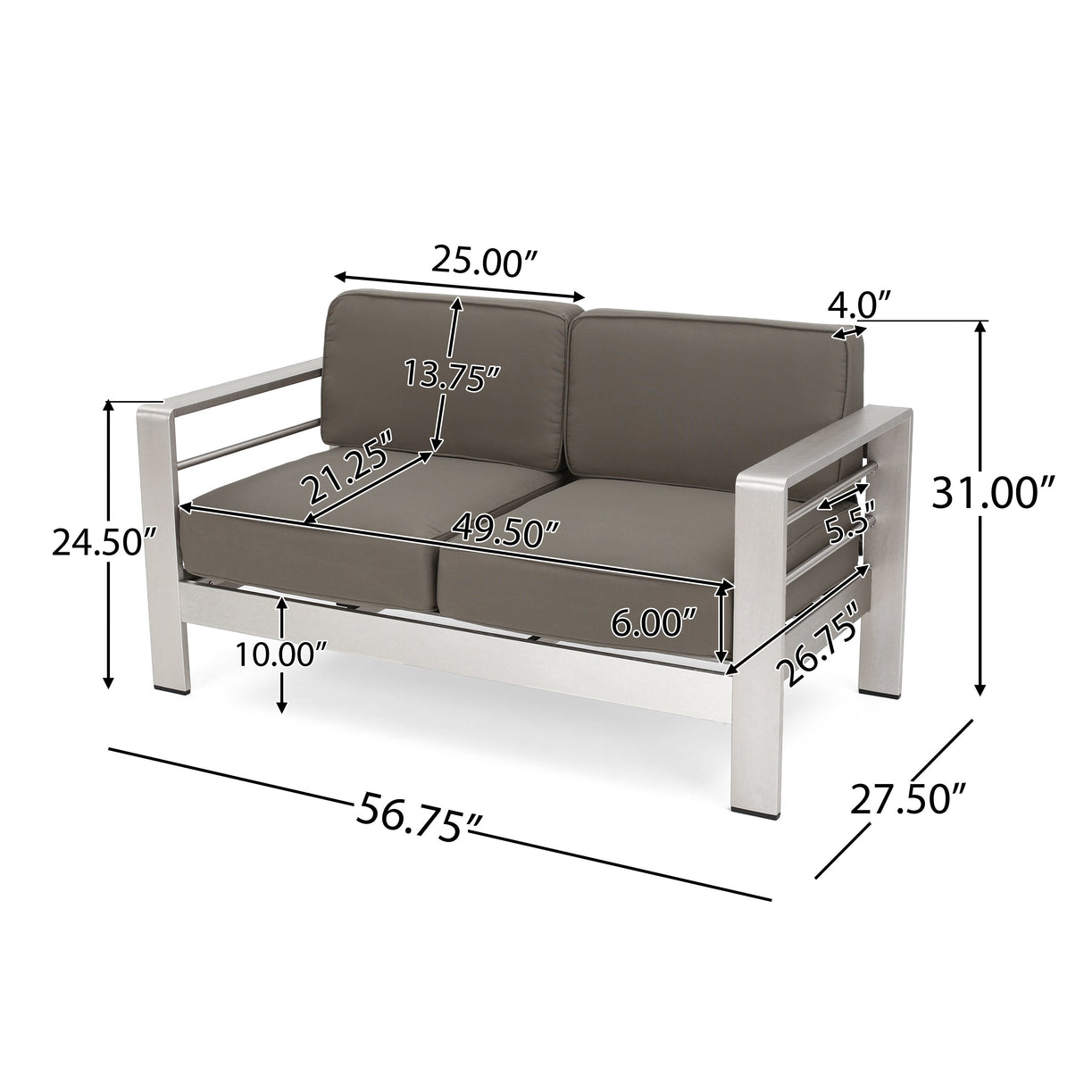 Cape Coral 5-piece Outdoor Fire Pit Chat Set by Christopher Knight Home