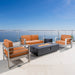 Cape Coral 5-piece Outdoor Fire Pit Chat Set by Christopher Knight Home