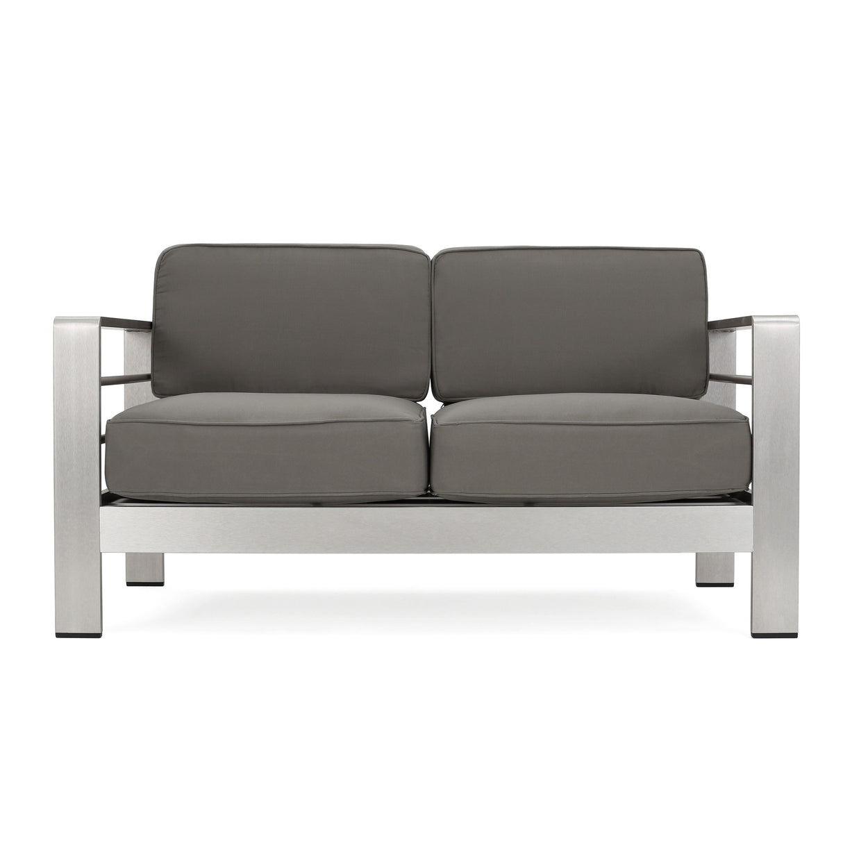 Cape Coral Aluminum Chat Set with Fire Pit by Christopher Knight Home