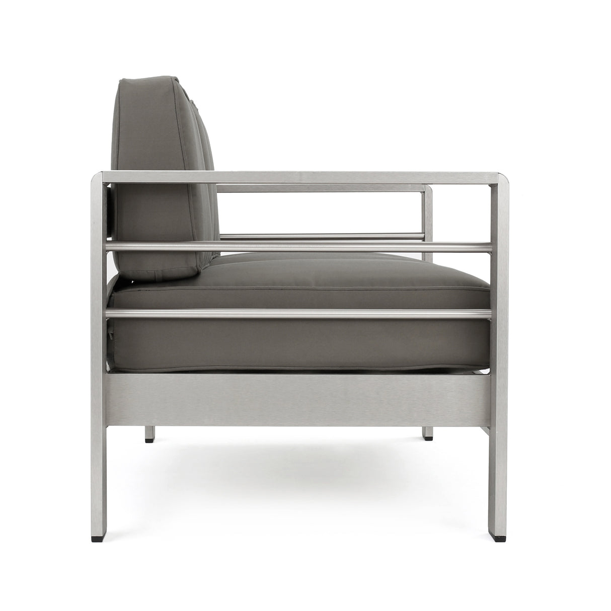 Cape Coral Aluminum Chat Set with Fire Pit by Christopher Knight Home