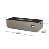 Cape Coral Aluminum Chat Set with Fire Pit by Christopher Knight Home