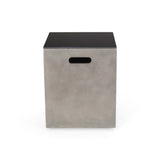 Cape Coral Aluminum Chat Set with Fire Pit by Christopher Knight Home