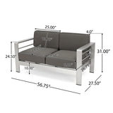 Cape Coral Outdoor 13-piece Entertainment Seating Set with Cushions by Christopher Knight Home