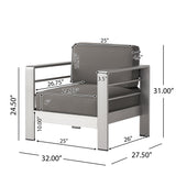 Cape Coral Outdoor 13-piece Entertainment Seating Set with Cushions by Christopher Knight Home