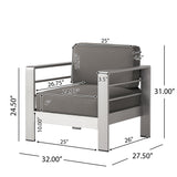 Cape Coral Outdoor 18-piece Entertainment Seating Set with Cushions by Christopher Knight Home