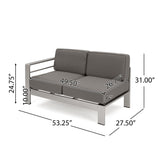 Cape Coral Outdoor 18-piece Entertainment Seating Set with Cushions by Christopher Knight Home
