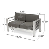 Cape Coral Outdoor 18-piece Entertainment Seating Set with Cushions by Christopher Knight Home