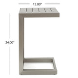 Cape Coral Outdoor 2-Seater Aluminum Club Chair Chat Set with Ottomans and Side Table by Christopher Knight Home