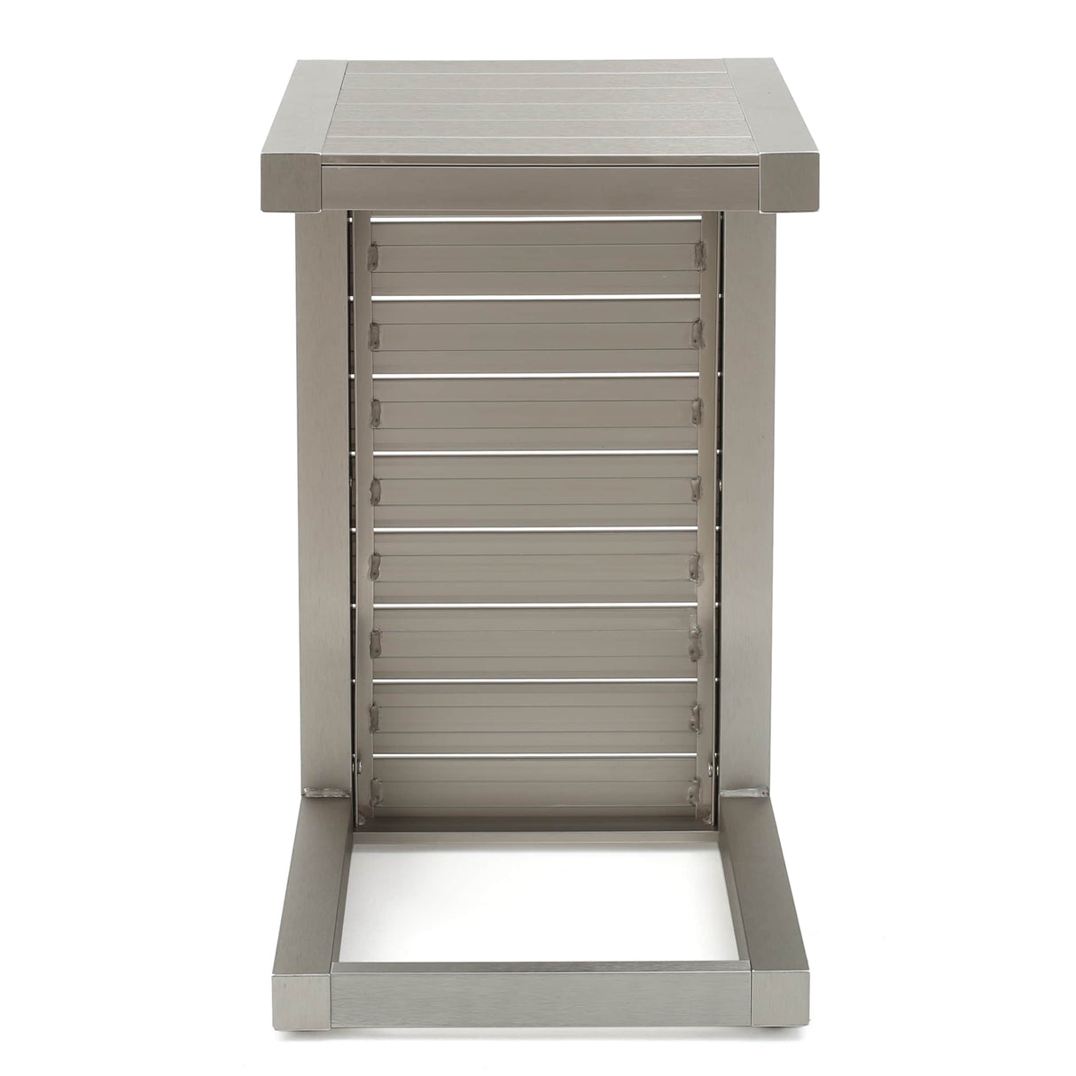 Cape Coral Outdoor 2-Seater Aluminum Club Chair Chat Set with Ottomans and Side Table by Christopher Knight Home