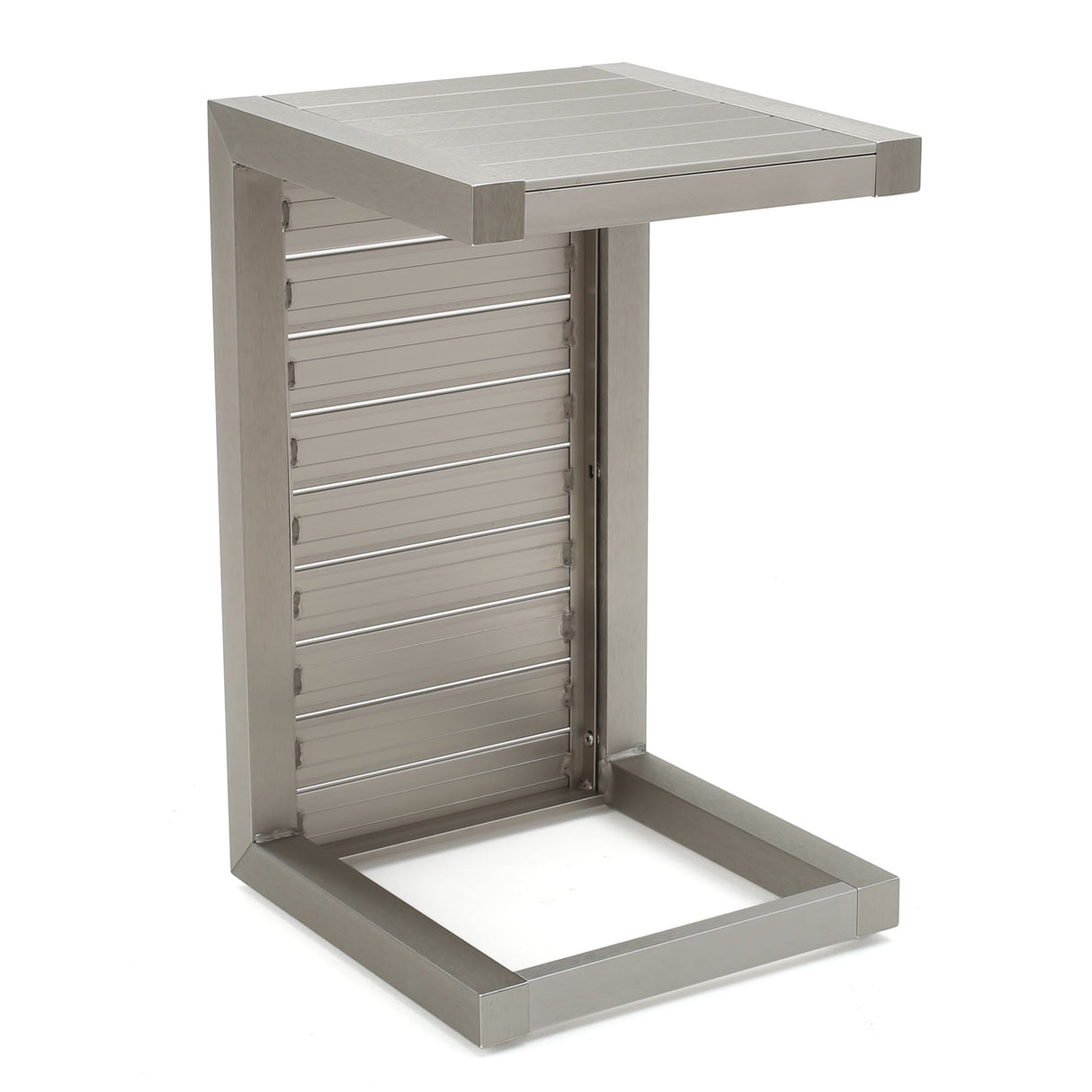 Cape Coral Outdoor 2-Seater Aluminum Club Chair Chat Set with Ottomans and Side Table by Christopher Knight Home