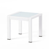 Cape Coral Outdoor 2 Seater Club Chair and Table Set by Christopher Knight Home