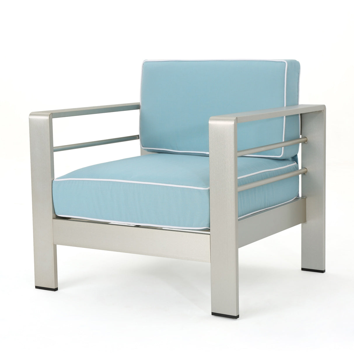 Cape Coral Outdoor 2 Seater Club Chair and Table Set by Christopher Knight Home