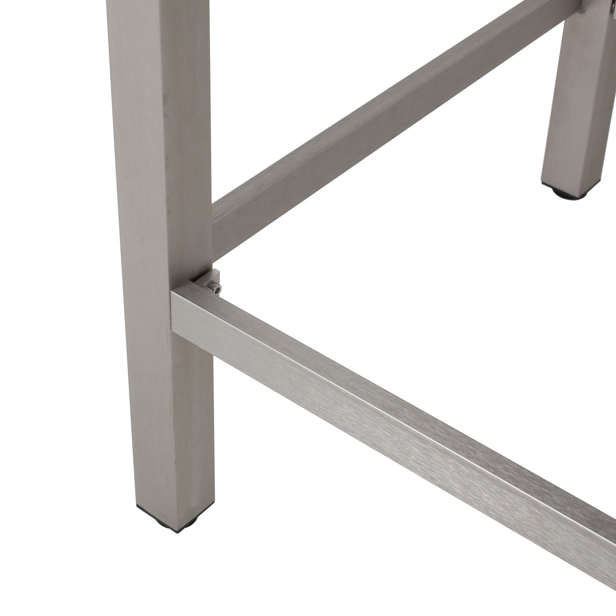 Cape Coral Outdoor 3-piece Bar Set with Glass Table Top by Christopher Knight Home