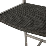 Cape Coral Outdoor 3-piece Bar Set with Glass Table Top by Christopher Knight Home