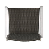 Cape Coral Outdoor 3-piece Bar Set with Glass Table Top by Christopher Knight Home