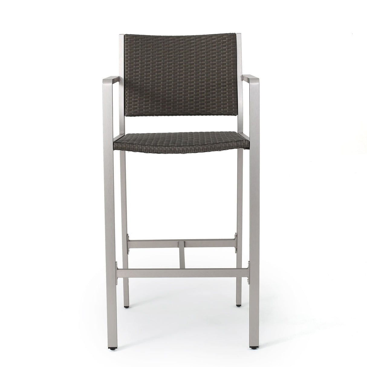 Cape Coral Outdoor 3-piece Bar Set with Glass Table Top by Christopher Knight Home