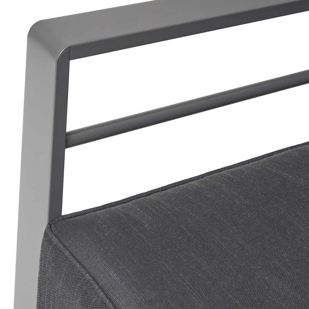Cape Coral Outdoor 4 Seater Aluminum Chat Set with Side Table by Christopher Knight Home