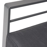 Cape Coral Outdoor 4 Seater Aluminum Chat Set with Side Table by Christopher Knight Home